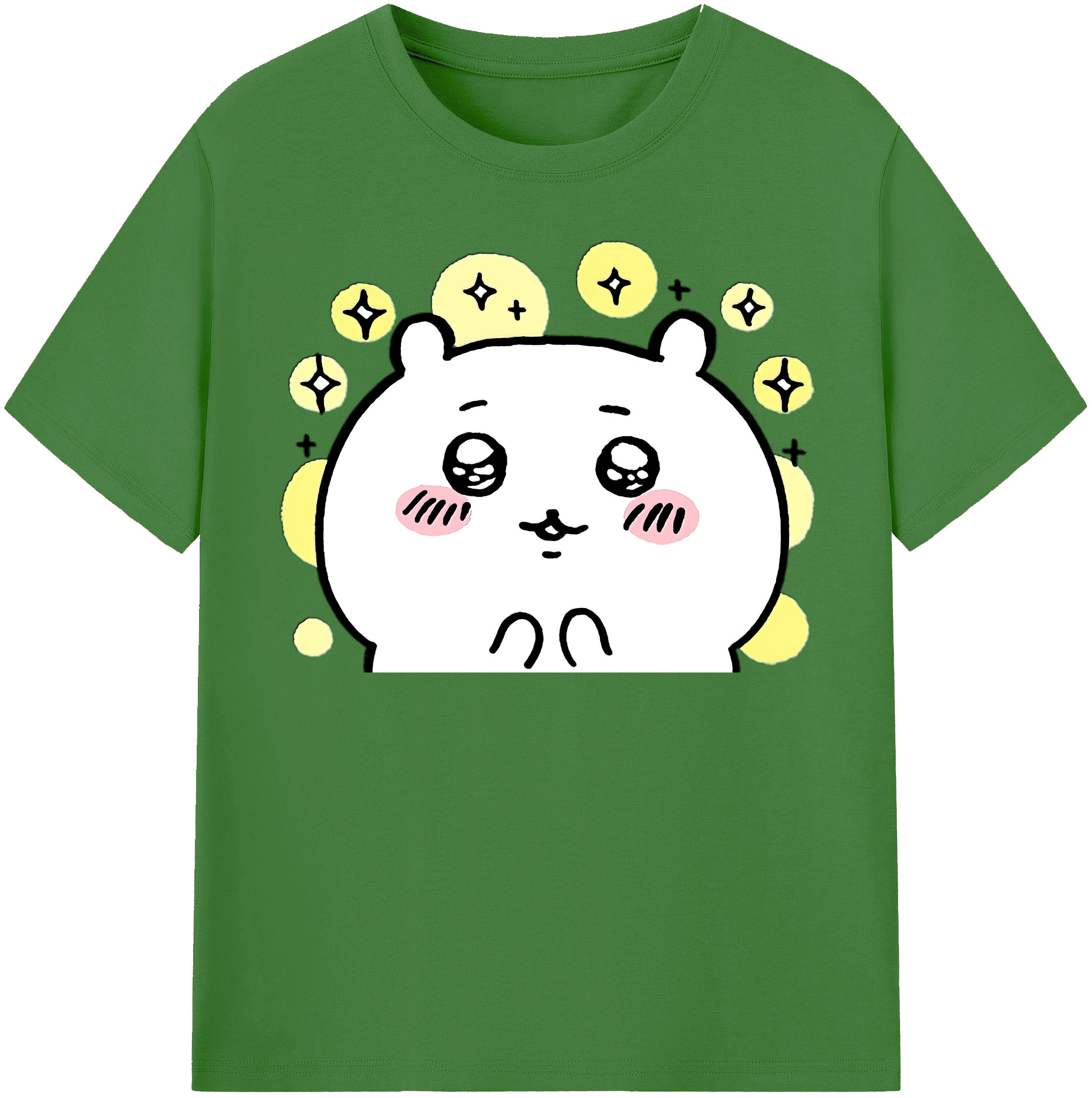 （画像用） ちいかわ ちいかわ Chii-kawa chiikawa レディースカジュアルプリントTシャツ（綿100％）